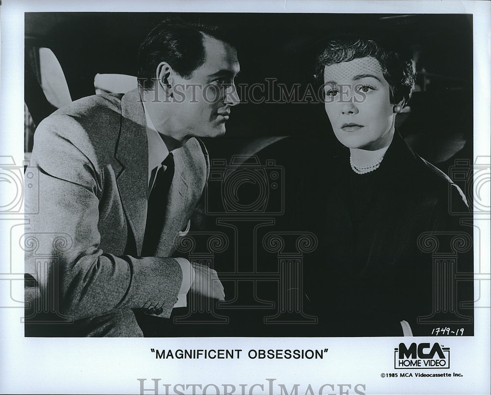 1985 Press Photo Movie Magnificent Obsession Actors- Historic Images