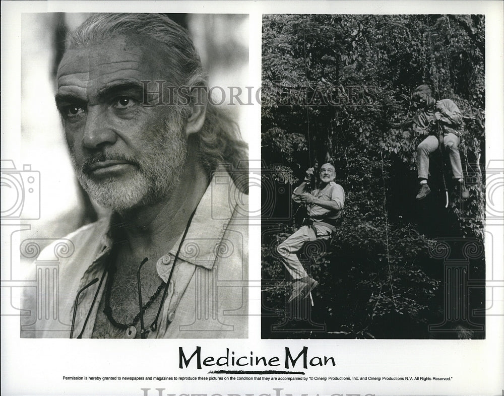 Press Photo Sean Connery Actor in &quot;Medicine Man&quot;- Historic Images