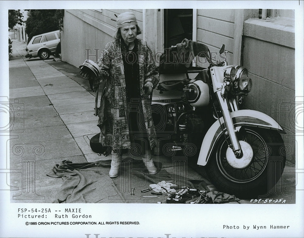 1985 Press Photo Ruth Gordon stars in &quot;Maxie&quot;- Historic Images