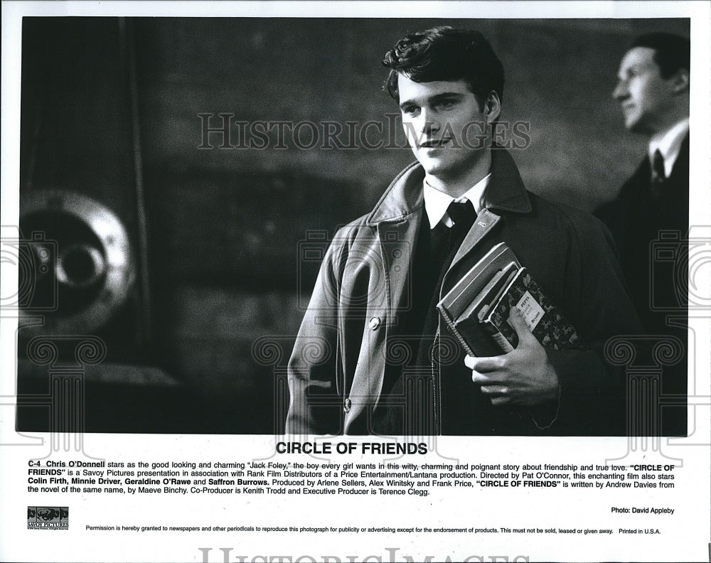 1996 Press Photo Actor Chris O&#39;Donnell In &quot;Circle Of Friends&quot; - Historic Images