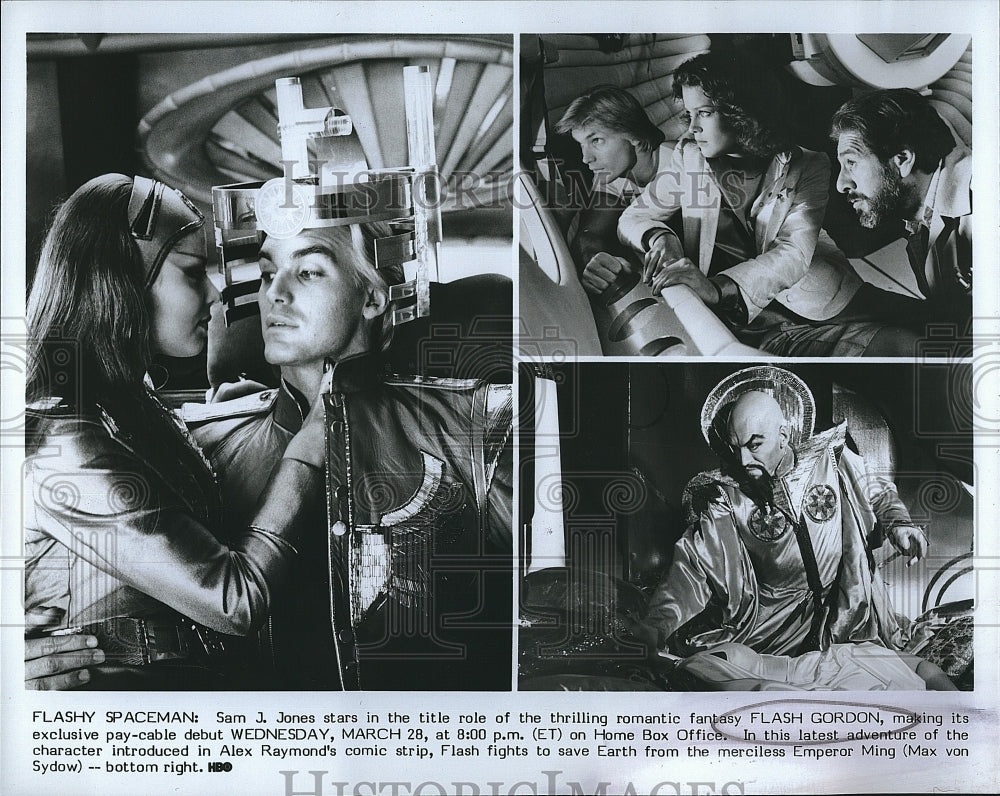 Press Photo Sam J. Jones stars in &quot;Flash Gordon&quot; - Historic Images