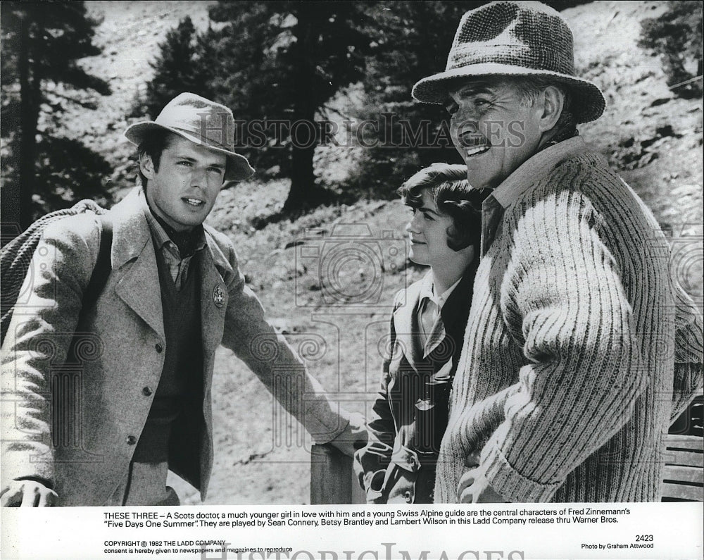 1982 Press Photo Sean Connery &amp; Betsy Brantley star in &quot;Five Days One Summer&quot;- Historic Images