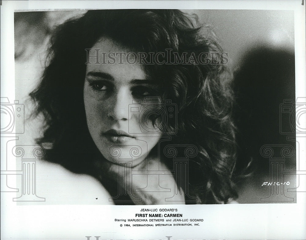 1984 Press Photo Maruschka Detmers star in &quot;First Name:Carmen&quot;.- Historic Images