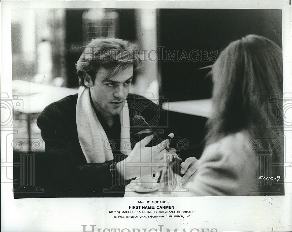 1984 Press Photo Scene from the Jean-Luc Godard&#39;s movie &quot;First Name&#39;&quot;Carmen&quot;.- Historic Images