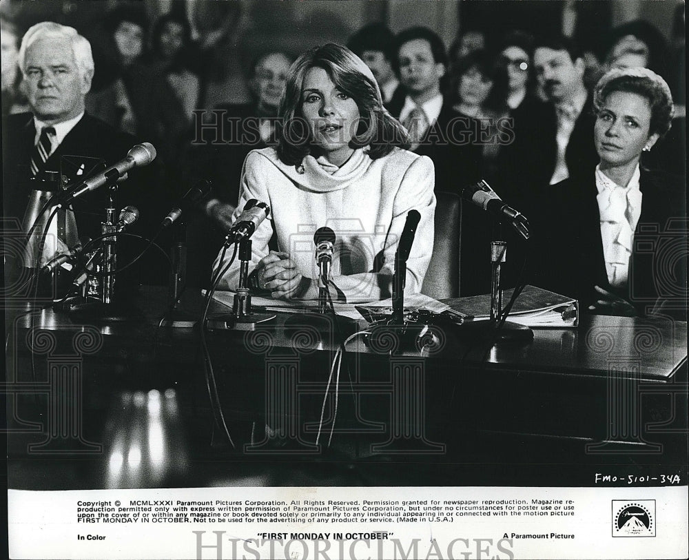 1981 Press Photo &quot;First Monday in October&quot; (Movie)- Historic Images