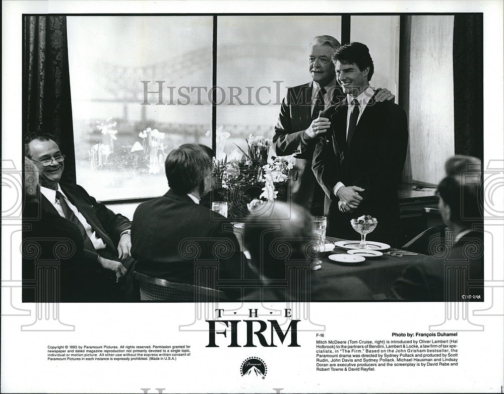 1993 Press Photo Tom Cruise and Hal Holbrook in &quot;The Firm&quot;.- Historic Images