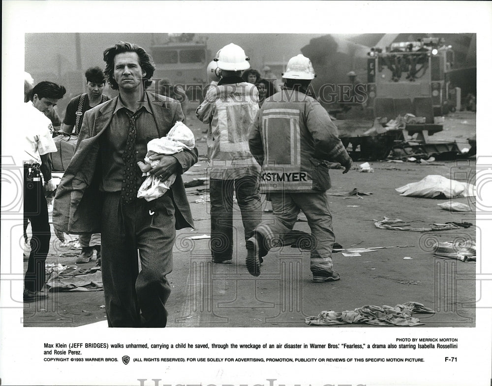 1993 Press Photo Actor Jeff Bridges in &quot;Fearless&quot;- Historic Images