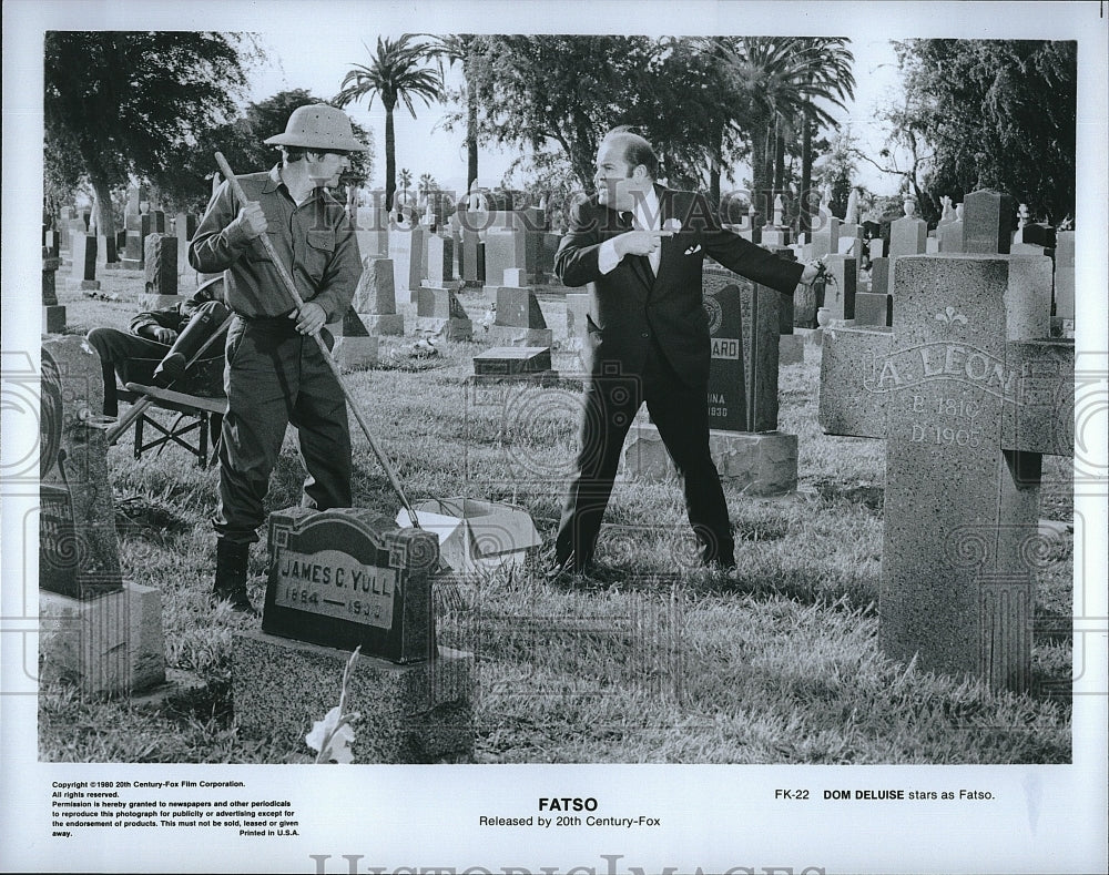 1980 Press Photo Actor Dom DeLuise in &quot;Fatso&quot;- Historic Images