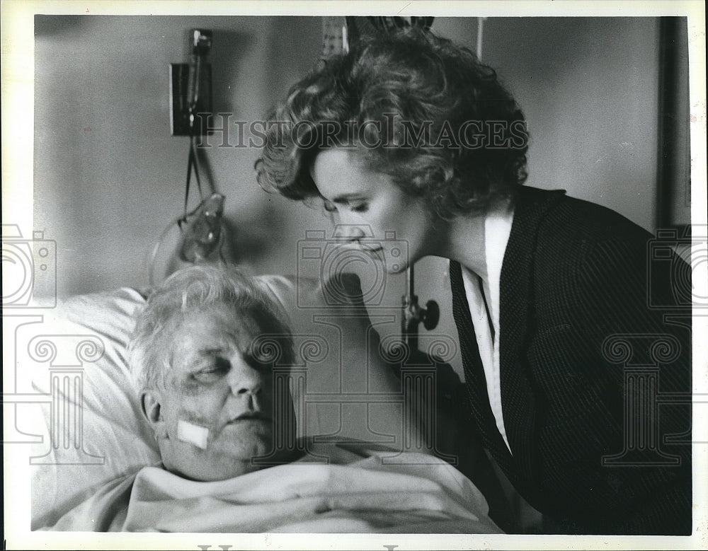 Press Photo Jessica Lange &amp; Charles Dunning star in &quot;Far North&quot; - Historic Images