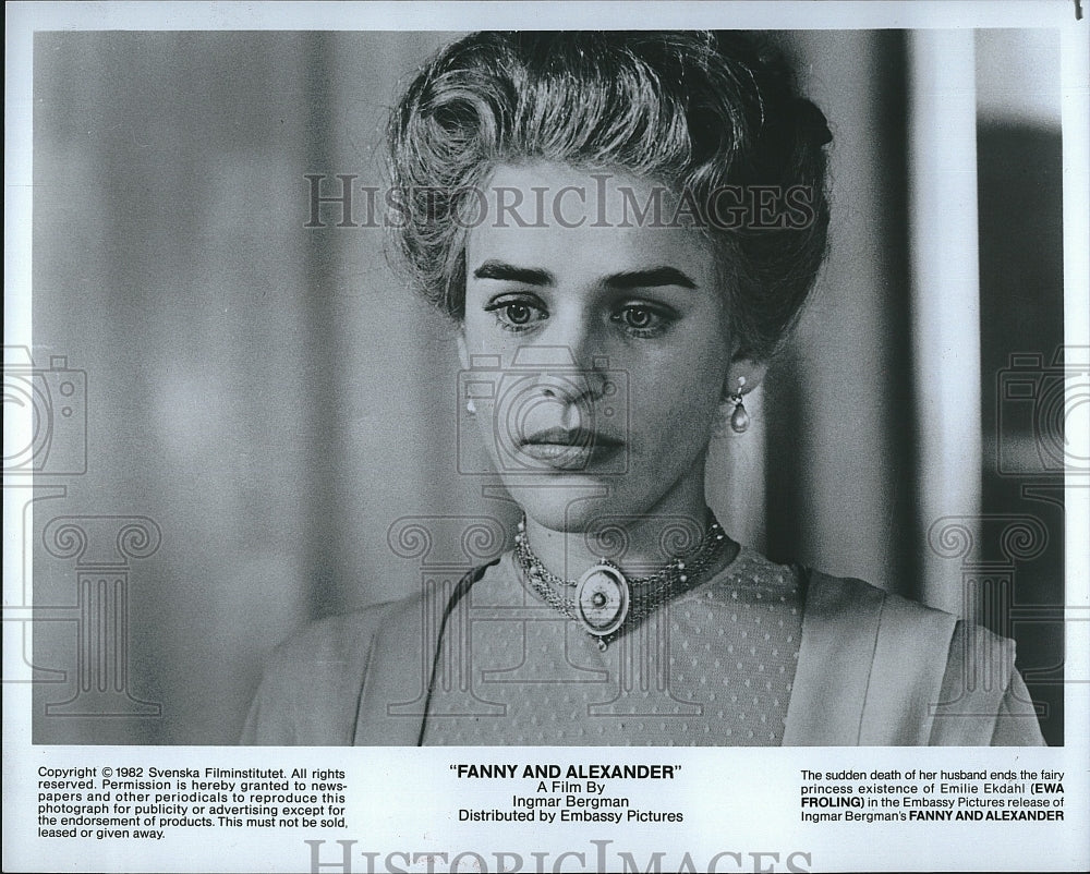 1982 Press Photo Ewa Froling stars in &quot;Fanny And Alexander&quot;- Historic Images