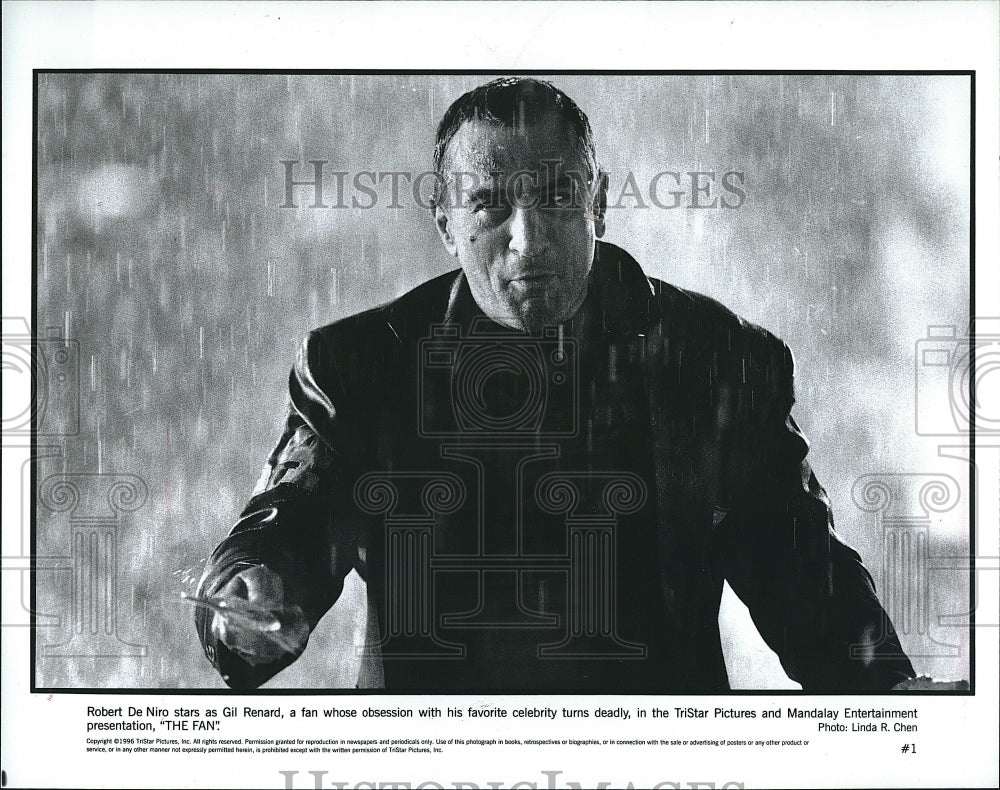 1996 Press Photo Robert De Niro stars in &quot;The Fan&quot;- Historic Images