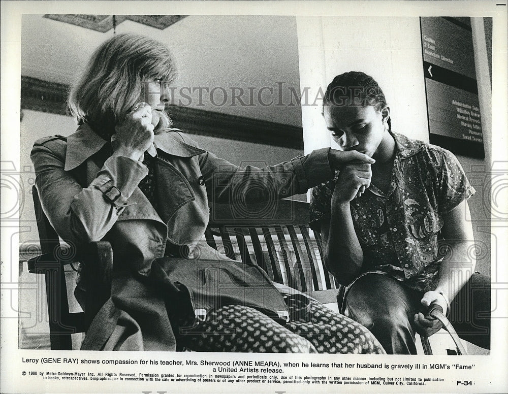 1980 Press Photo Gene Ray &amp; Anne Meara star in &quot;Fame&quot;- Historic Images