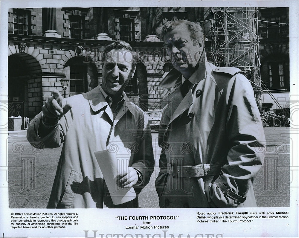 1987 Press Photo Actor Michael Caine In &quot;The Fourth Protocol&quot;- Historic Images