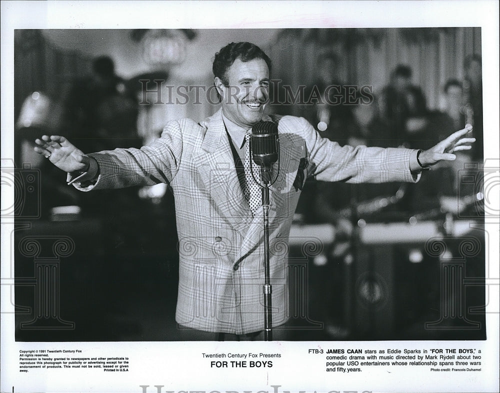 1991 Press Photo James Caan &quot;For the Boys&quot;- Historic Images