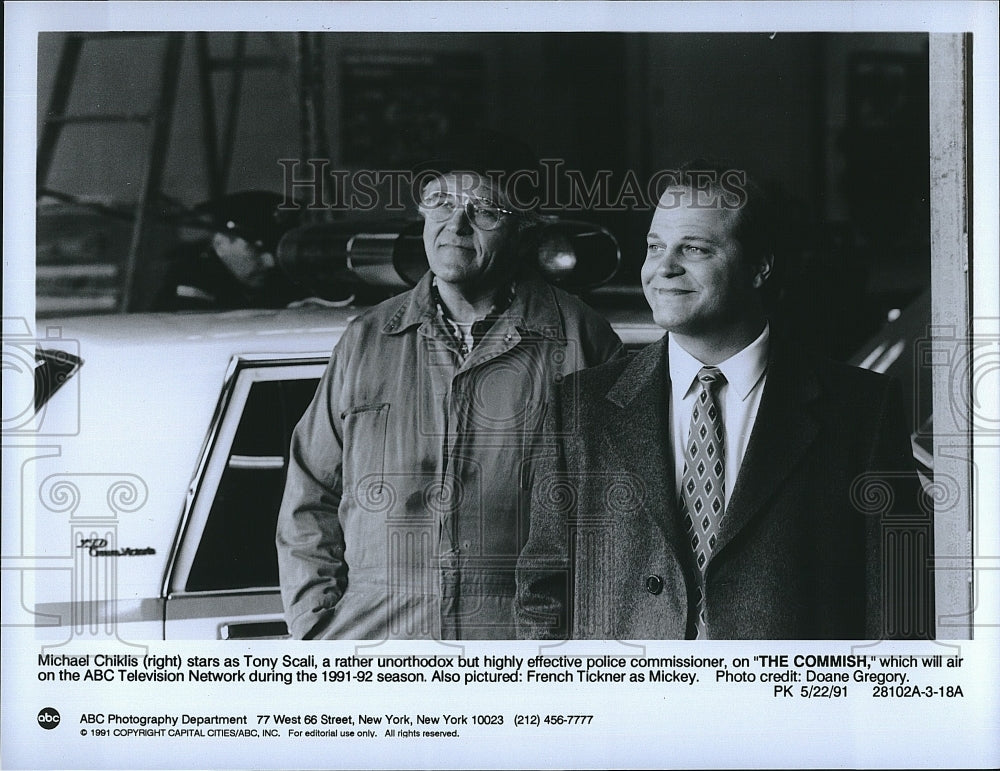 1991 Press Photo Actor Michael Chiklis of &quot;The Commish&quot;- Historic Images