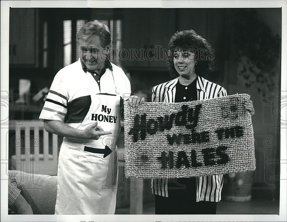 1985 Press Photo Actress Phyllis Newman &amp; Paul Dooley on &quot;Coming Of Age&quot;- Historic Images