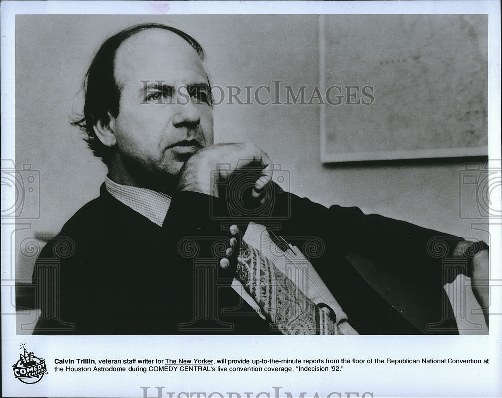 1992 Press Photo  &quot;Comedy Central&quot;  Calvin Trillin commentator- Historic Images