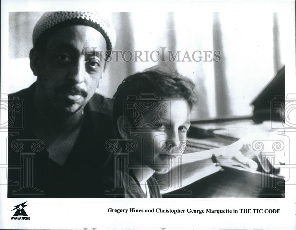 Press Photo Gregory Hines Actor Christopher Marquette Tic Code Independent Drama- Historic Images