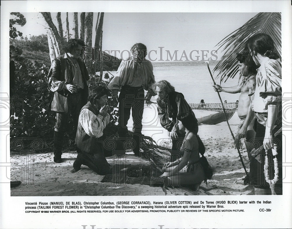 1992 Press Photo Manuel De Blas, George Corraface, Oliver Cotton, Hugo Blick- Historic Images