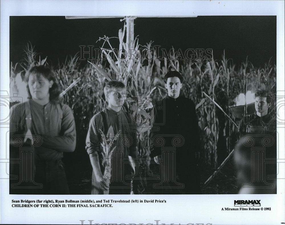 1992 Press Photo Seam Bridgers Ryan Bollman Ted Travelstead Children of the Corn- Historic Images