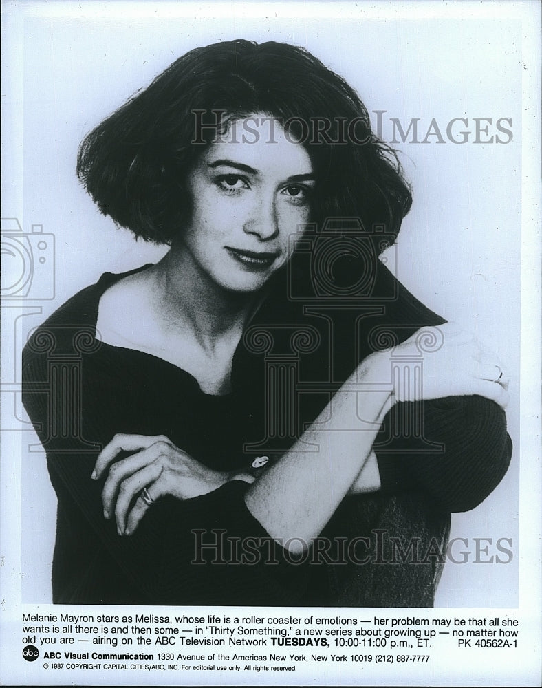 1987 Press Photo Melanie Mayron Stars In &quot;Thirty Something&quot;- Historic Images