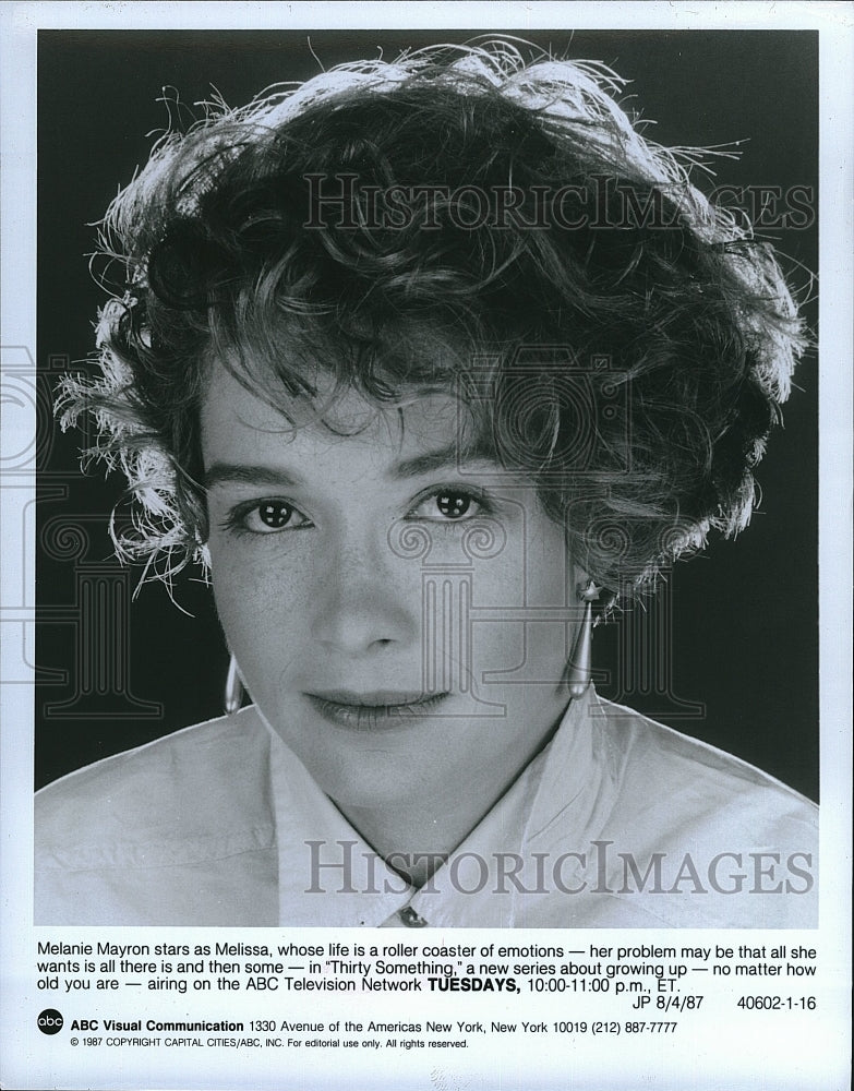 1987 Press Photo Melanie Mayron Stars In &quot;Thirty Something&quot;- Historic Images