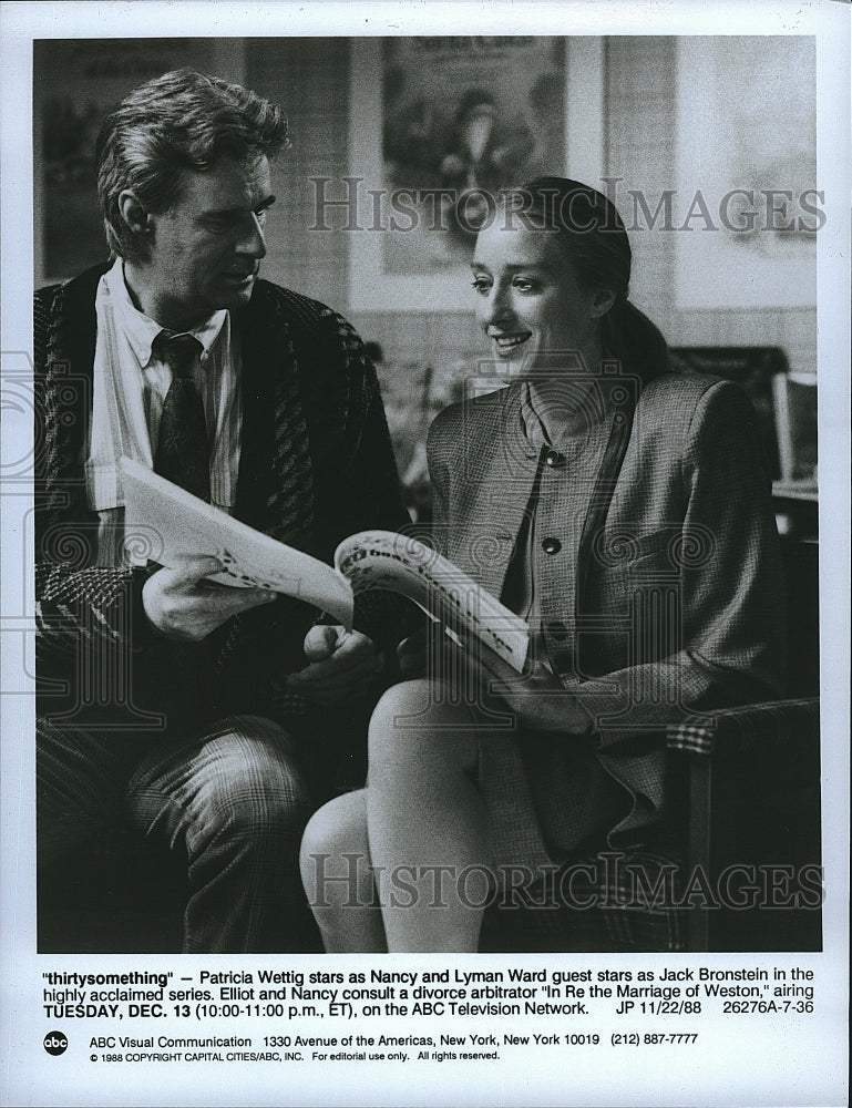 1988 Press Photo Thirtysomething Patricia Wellig Nancy and Lyman Ward- Historic Images