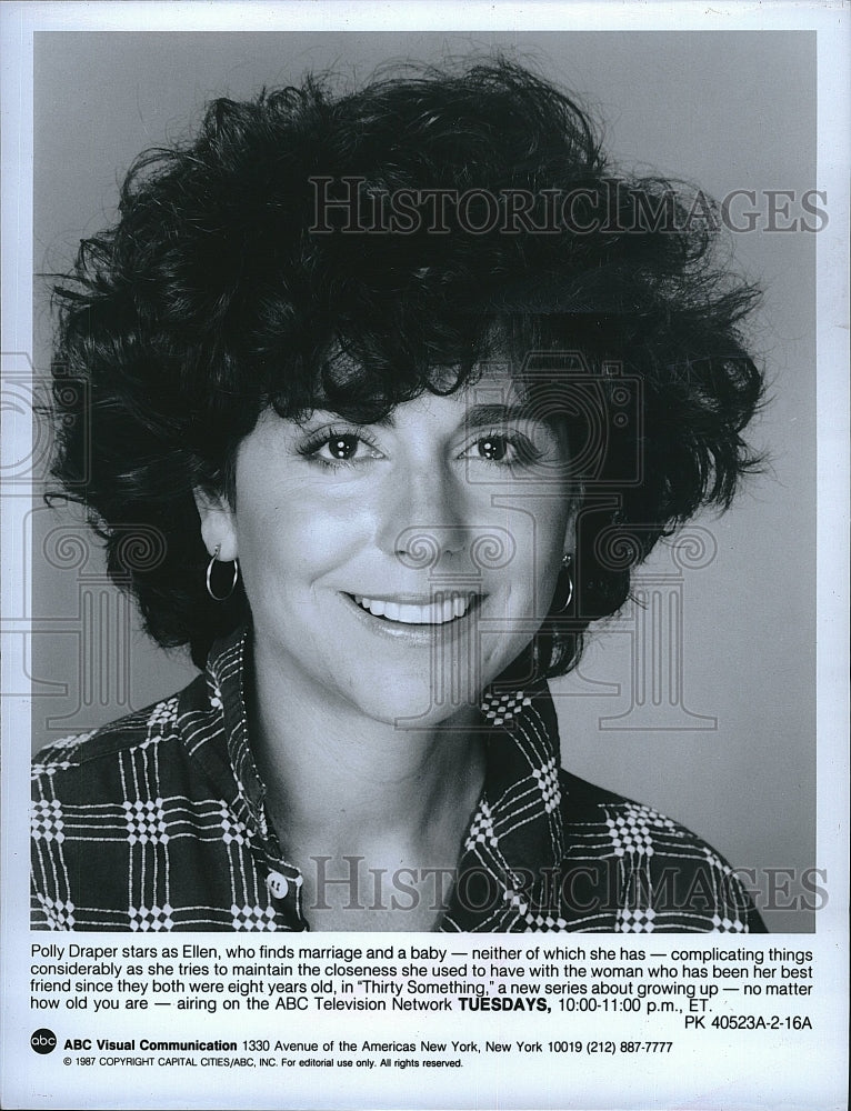 1987 Press Photo Polly Draper Actress TV series Thirty Something- Historic Images