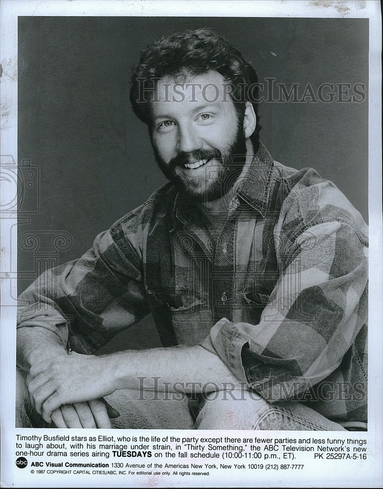 1987 Press Photo Timothy Busfield American Actor Thirty Something Drama Series- Historic Images