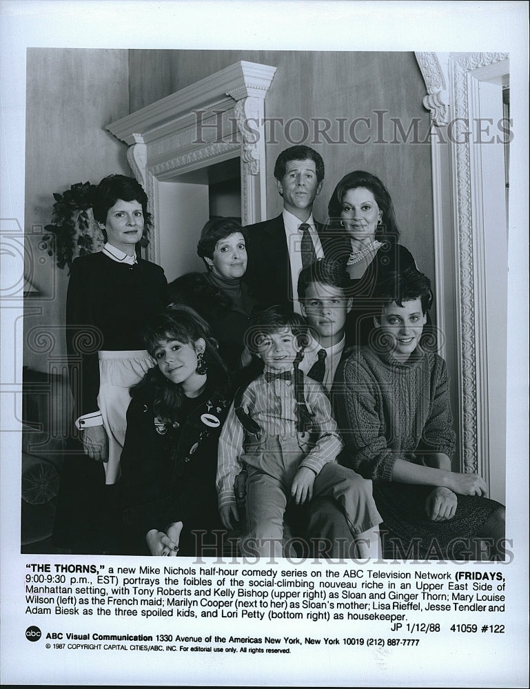 1987 Press Photo T. Roberts, K. Bishop, G. Thorn, M. L. Wilson &quot;The Thorns&quot;- Historic Images