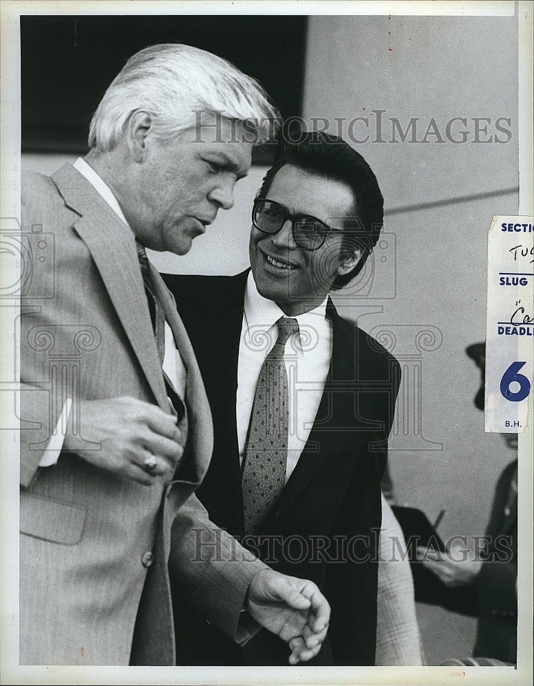 1986 Press Photo Stingray Nick Mancuso Tom Atkins- Historic Images