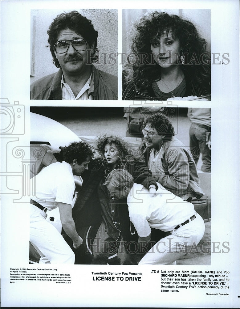 1988 Press Photo License Carol Kane Richard Masur- Historic Images