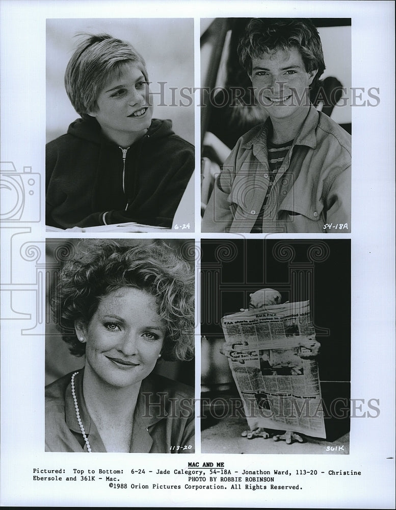 1988 Press Photo Jade Calegory Jonathon Ward Christine Ebersole in &quot;Mac and Me&quot;- Historic Images