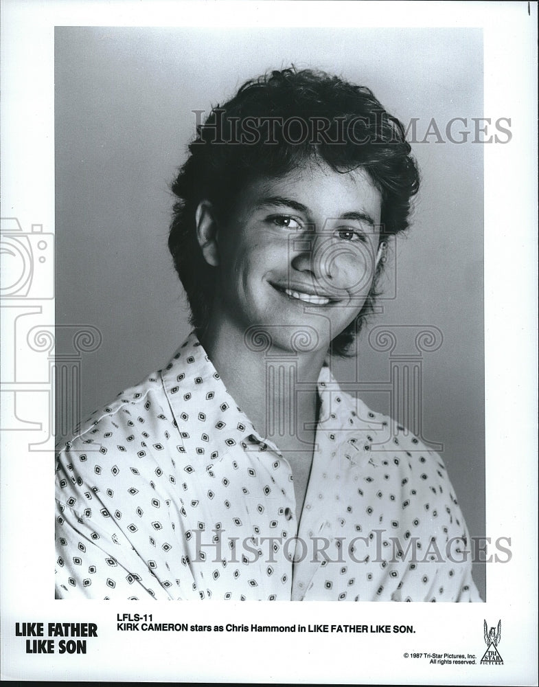 1987 Press Photo Actor Kirk Cameron In &quot;Like Father Like Son&quot;- Historic Images