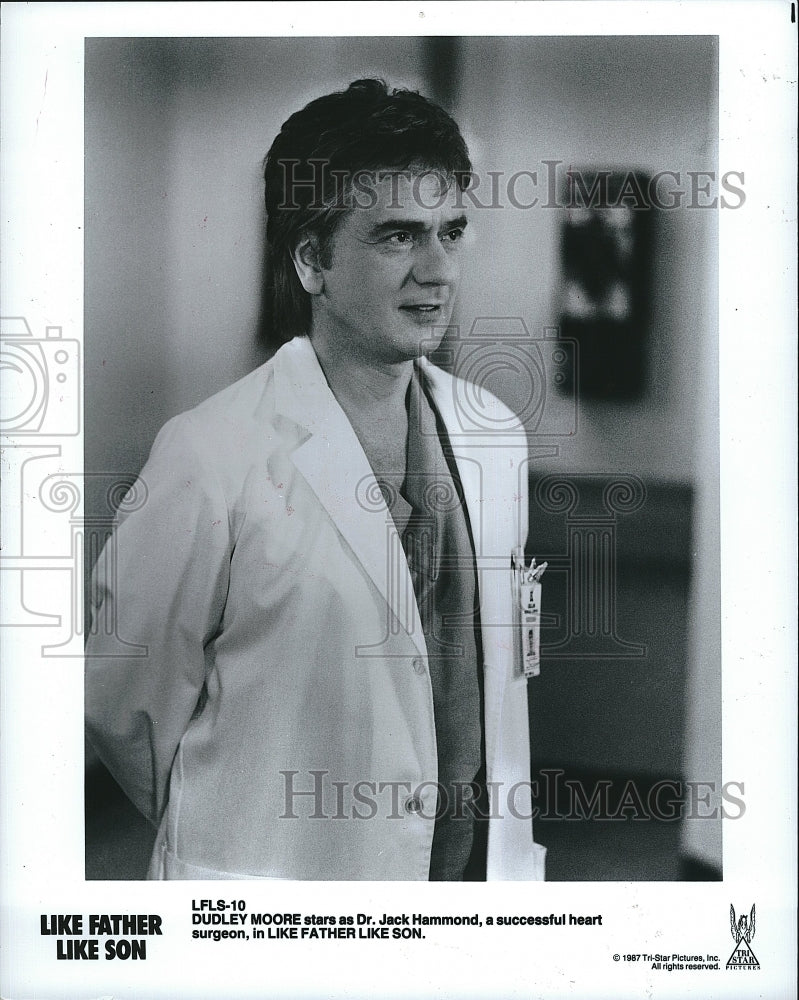 1987 Press Photo Actor Dudley Moore In &quot;Like Father Like Son&quot;- Historic Images