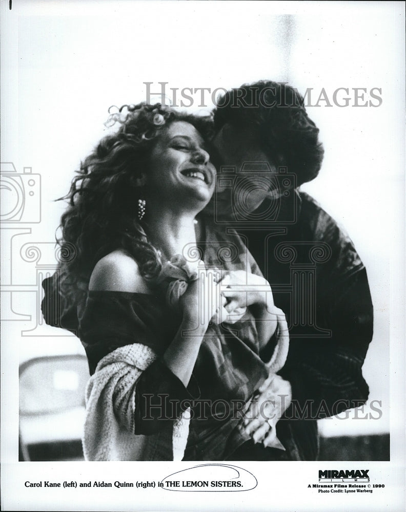 1990 Press Photo Carol Kane Actress Aidan Quinn Actor Lemon Sisters Movie Film- Historic Images