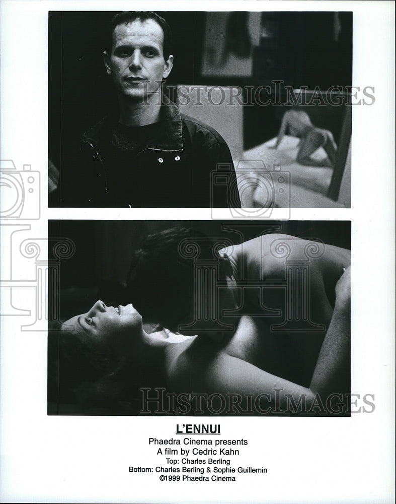 1999 Press Photo &quot;L&#39;Ennui&quot; Charles Berling,,Sophie Guillemin- Historic Images