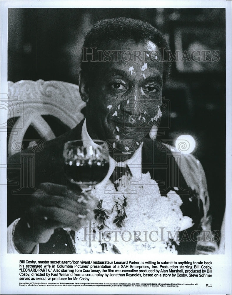 1987 Press Photo Bill Cosby Leonard Part 6 Movie Actor- Historic Images