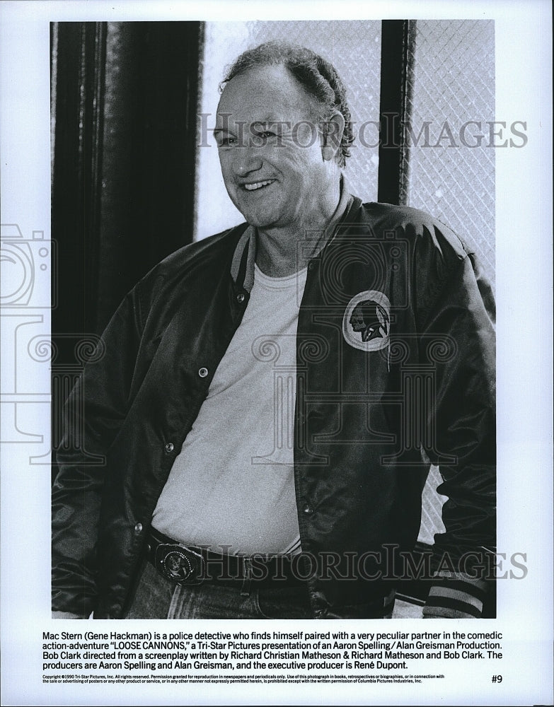 1990 Press Photo  "Loose Cannons" starring Gene Hackman- Historic Images