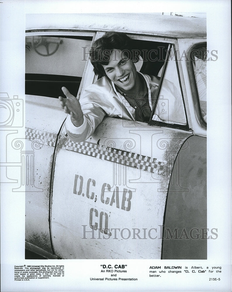 1983 Press Photo Adam Baldwin American Actor DC Cab Comedy Movie Film- Historic Images