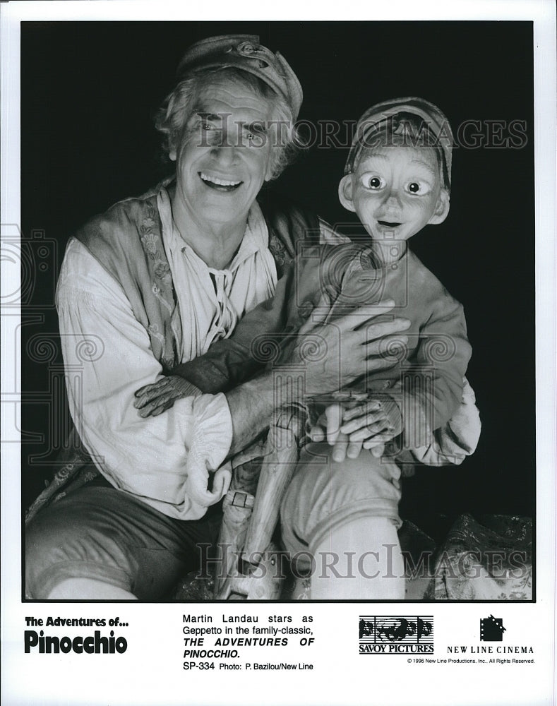 1996 Press Photo Martin Landau in &quot;The Adventures of Pinocchio&quot;- Historic Images