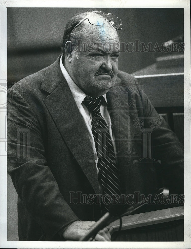 1987 Press Photo Wiliam Conrad Jake The Fatman Actor- Historic Images