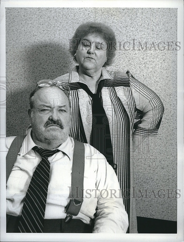 1987 Press Photo Jake and The Fatman Lu Leonard William Conrad- Historic Images