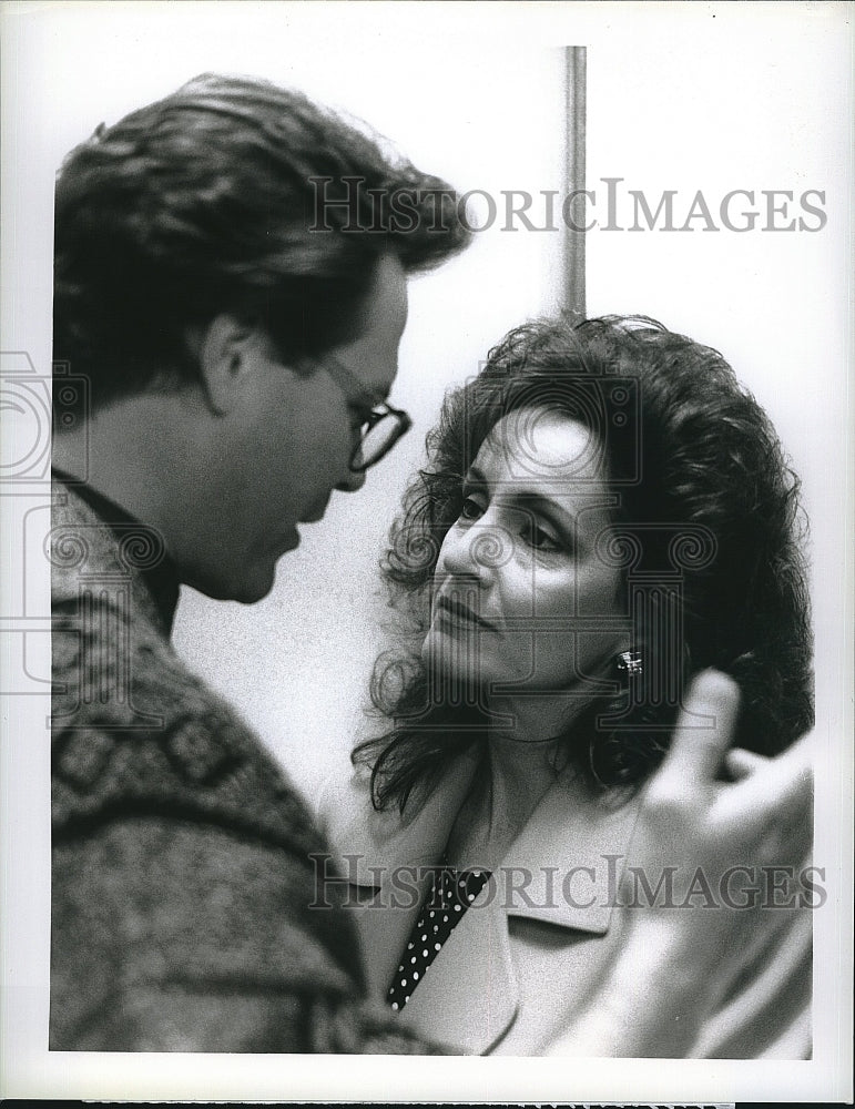 1990 Press Photo Chris Lemmon Robin Strasser Knots Landing Television Drama TV - Historic Images