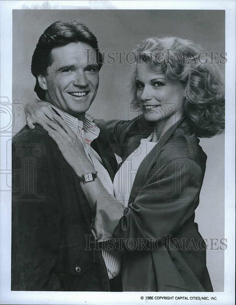 1986 Press Photo &quot;Jack &amp; Mike&quot; starring Tom Mason, Shelley Hack- Historic Images