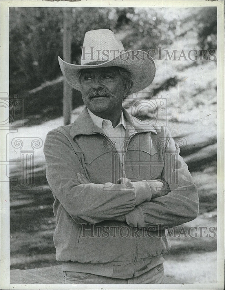 1987 Press Photo &quot;J.J. Starbuck&quot; starring Dale Robertson- Historic Images