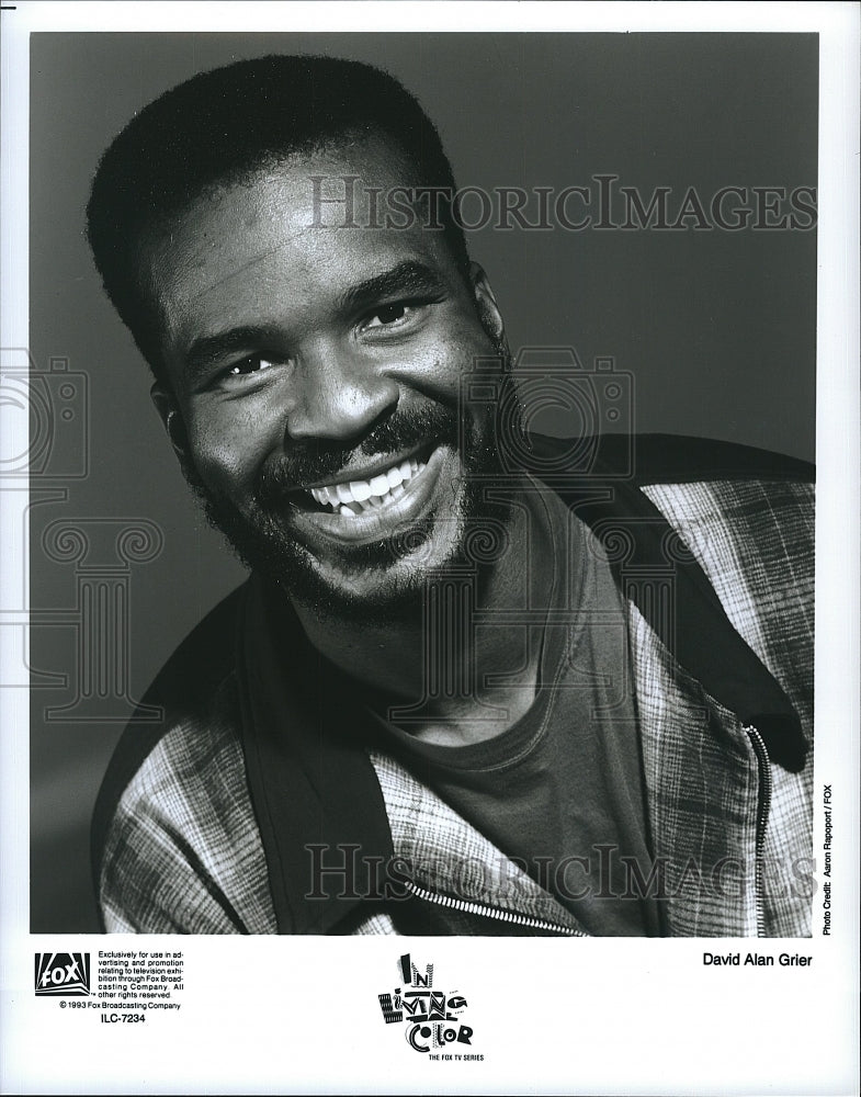 1993 Press Photo Actor David Alan Grier In "In Living Color"- Historic Images