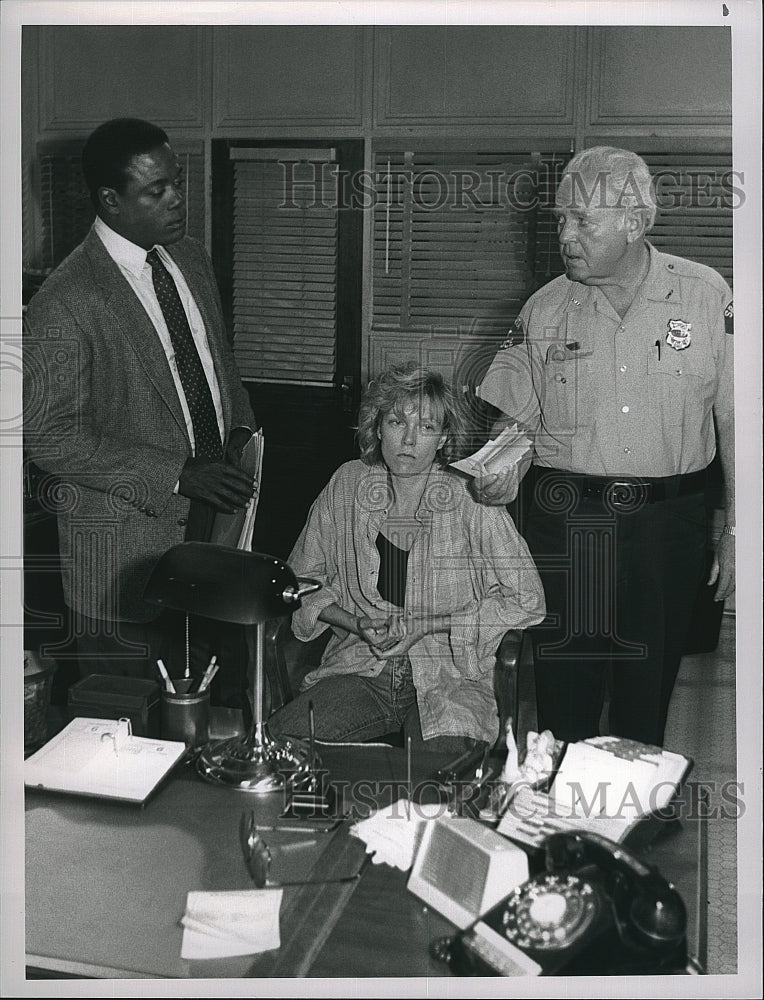 1988 Press Photo Caroll O&#39;Conner &amp; Susan Blakely Star &quot;In The Heat Of The Night&quot;- Historic Images