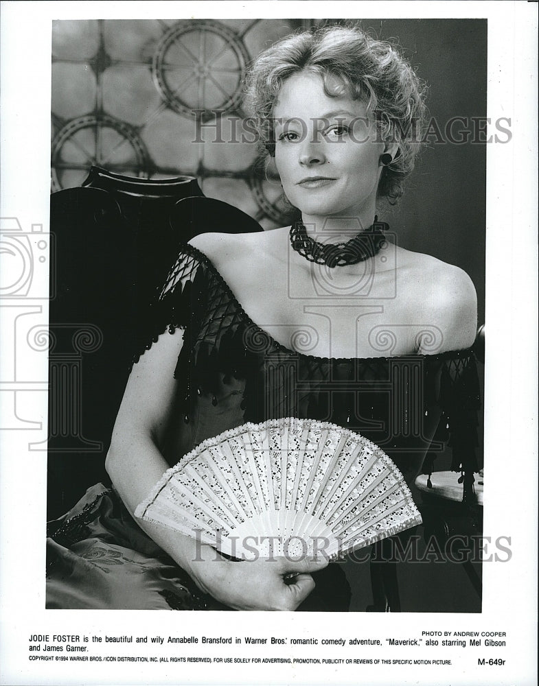 1994 Press Photo Actress Jodie Foster In &quot;Maverick&quot; - Historic Images