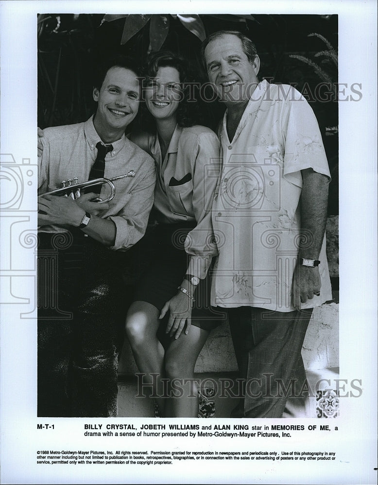 1988 Press Photo Actor Billy Crystal &amp; Jobeth Williams In &quot;Memories Of Me&quot;- Historic Images